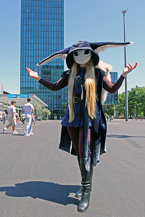 Cosplayer dressed as Ithaqua (Night Watch) from "Identity V" survival horror game, at Fantasy Basel, the Swiss Comic Con; photo by Ivan Kralj.