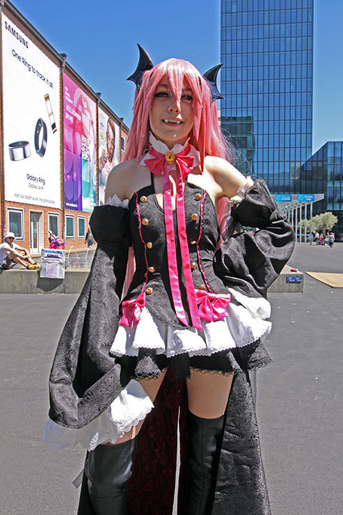 Cosplayer dressed as Krul Tepes from "Seraph of the End" manga series, at Fantasy Basel, the Swiss Comic Con; photo by Ivan Kralj.