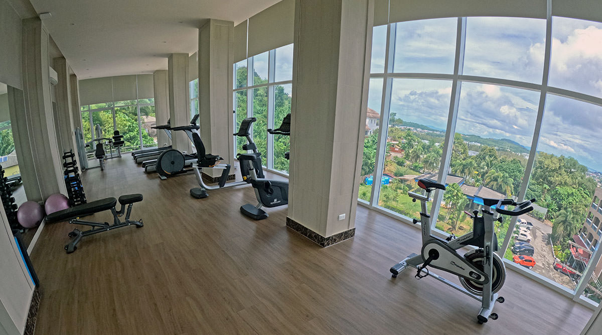 Fitness center Hill Club at Hilltop Wellness Resort in Phuket, Thailand; photo by Ivan Kralj.