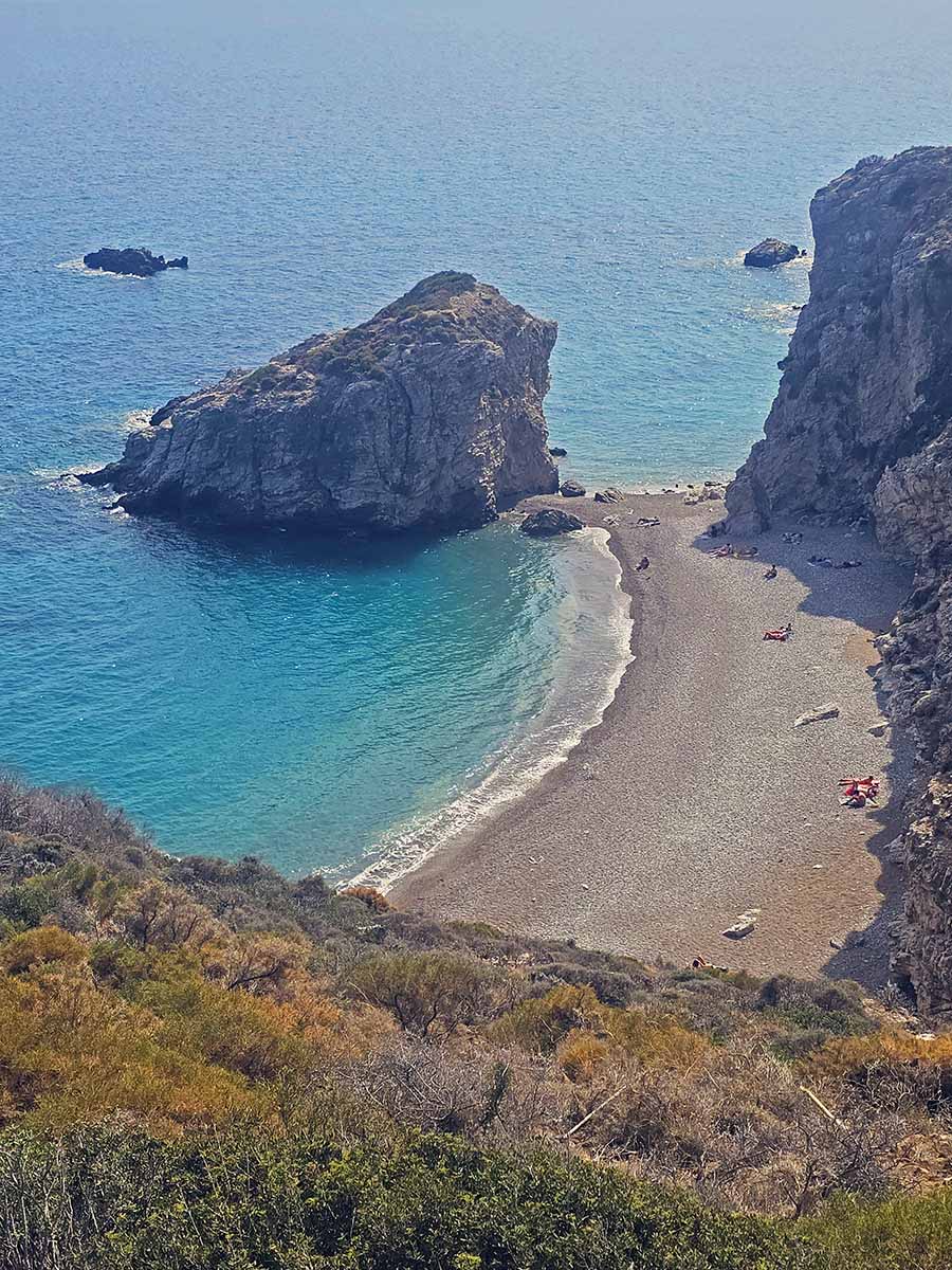 Kaladi Beach, first cove, on Kythira Island, Greece; photo by Ivan Kralj.