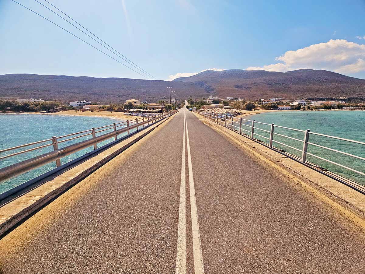 Road leading to Kythira Island in Diakofti, Greece; photo by Ivan Kralj.