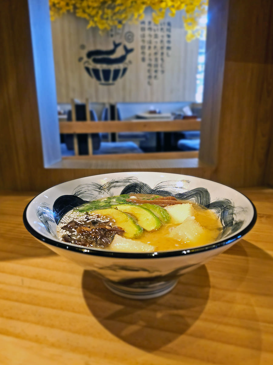 Vegetarian miso ramen, as served at Edo Ramen in Phuket, Thailand; photo by Ivan Kralj.