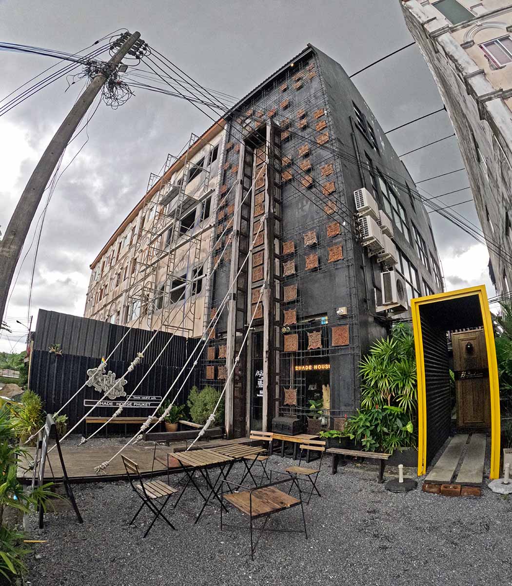 The exterior of the Shade House, Phuket Downtown hostel, Thailand; photo by Ivan Kralj.