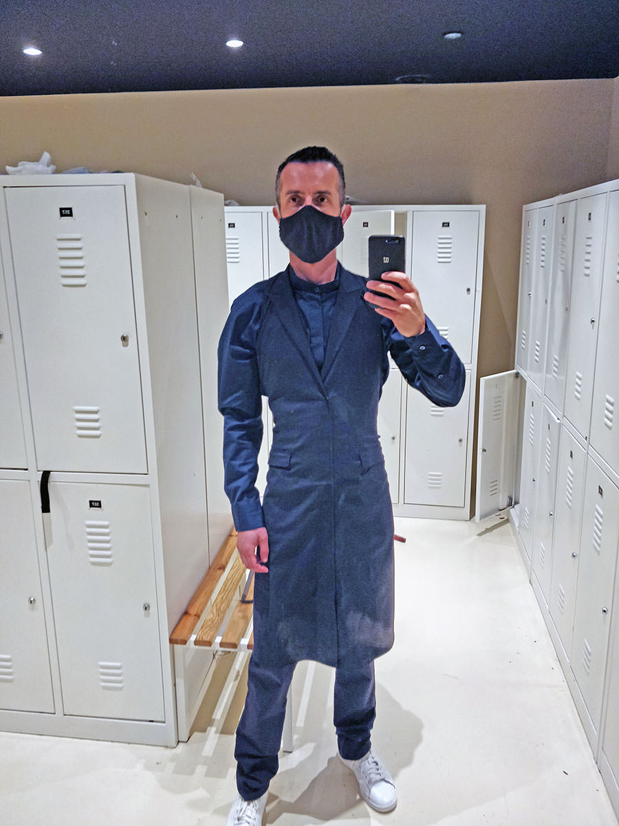 Ivan Kralj in Cap Aureo waiter uniform at Grand Park Hotel in Rovinj, Croatia.