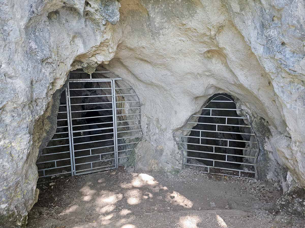 Bars at the exit of Predjama Castle Cave, Slovenia; photo by Ivan Kralj.