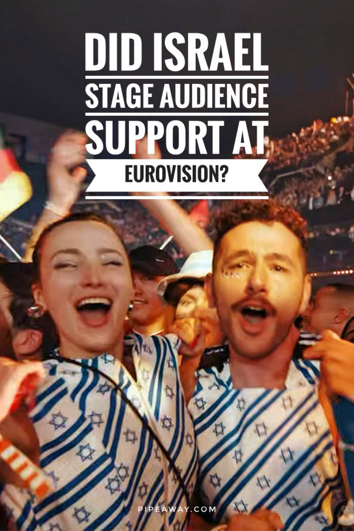Why did Eurovision fans appear only during one act of the evening in the live broadcast - the one that usually has problems with being accepted in the arena? Did Israel stage audience support for the TV?